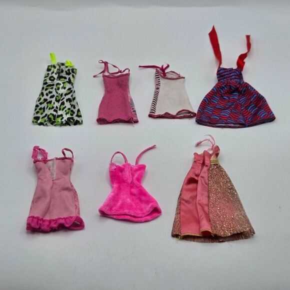 Barbie Doll Dress Lot - 6-Piece Mixed Styles & Patterns - Picture 10 of 10